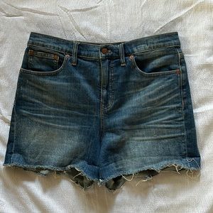 Madewell High Rise Denim Shorts